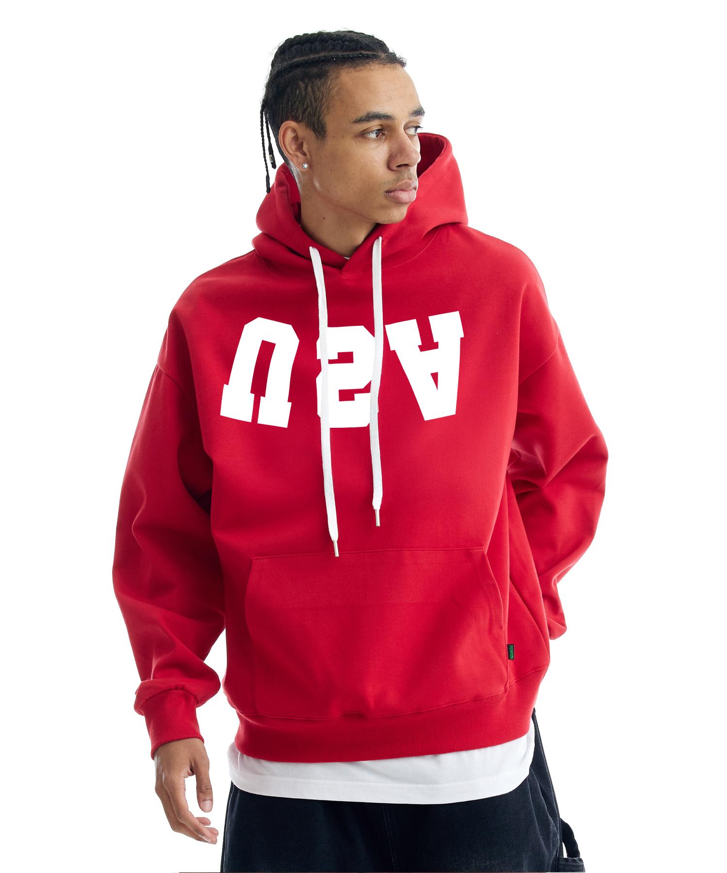 Cream Soda Lab Reverse Usa Hoodie Red General Fabric M(1)