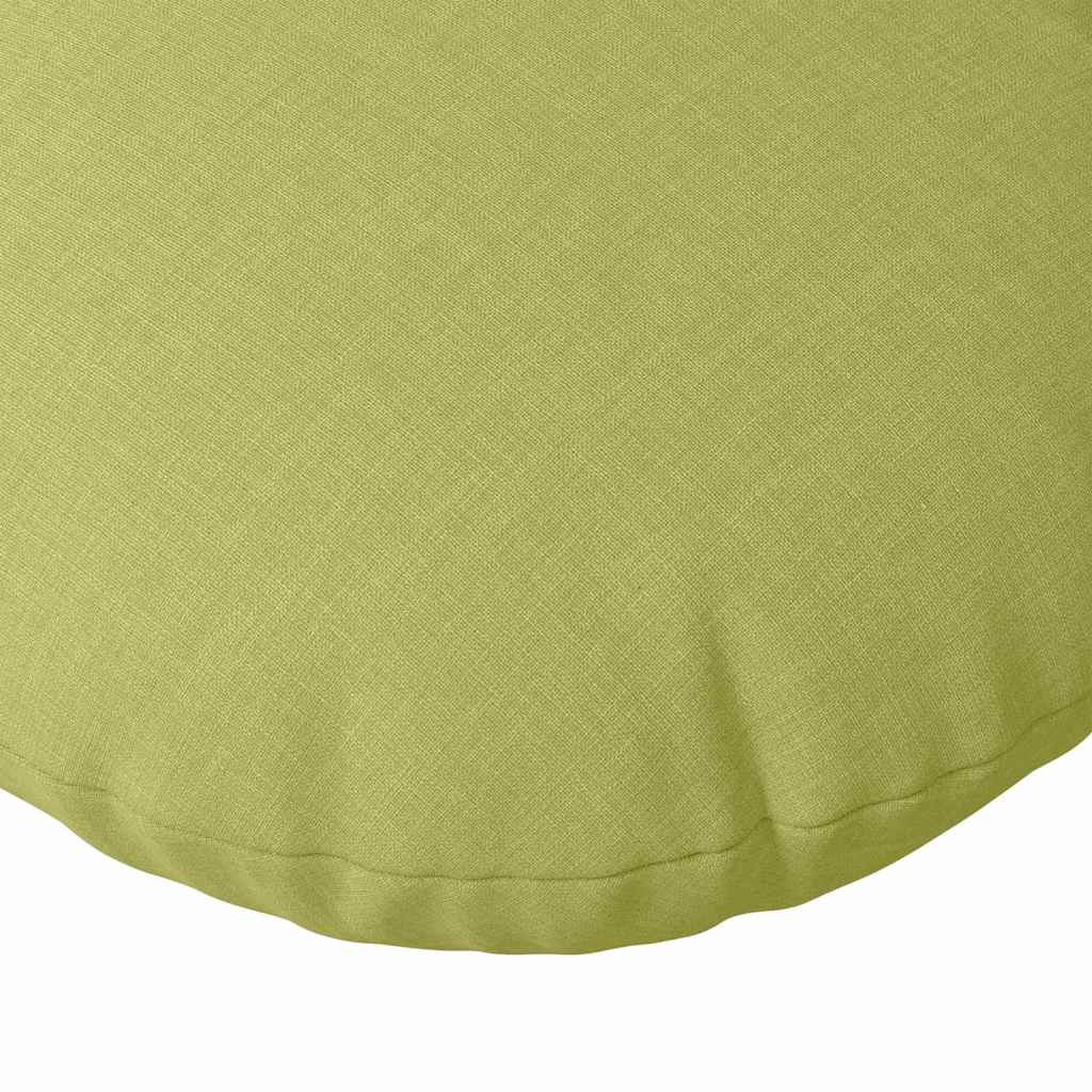 Seat Cushion Set 2 Pcs Light Green Ø50 X 19 Cm Fabric