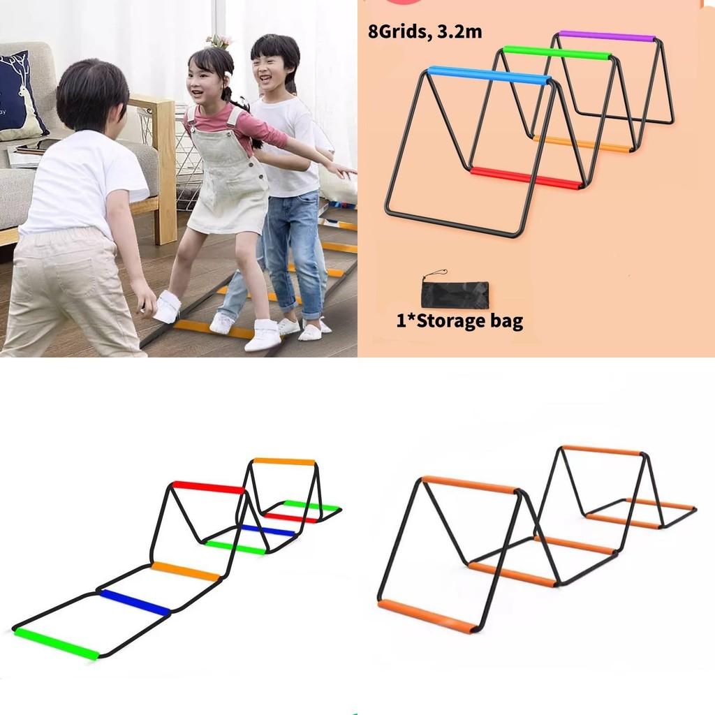 Multifunktionell Fjärils Agilitetsstege Färgglatt Hoppnät Utrustning För Barnträning