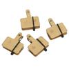 4 Pair Bike Brake Pads with Installation Tools Metal Reliable Braking Scooter Brake Pads for
