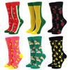 Cute Socks for Men and Women Print Art Painting Food Colorful Bee Skateboard Middle Tube Socks