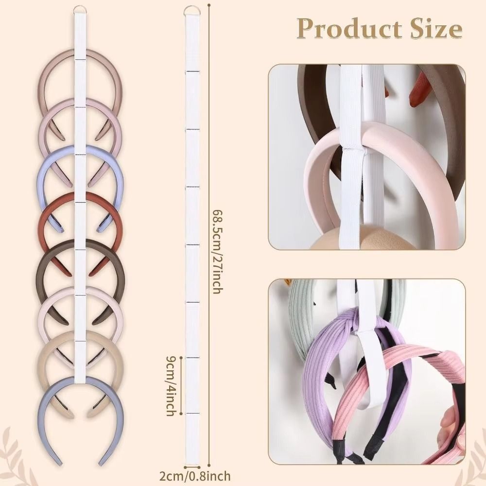 Wall-Mounted Headband Organizer Space Saving Wall Headband Holder Headband Storage Holder Closet