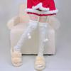 Ins Knee High Stockings Plush Ball Thicken Knitted Stockings Fashion Leg Warmer Stocking  Home