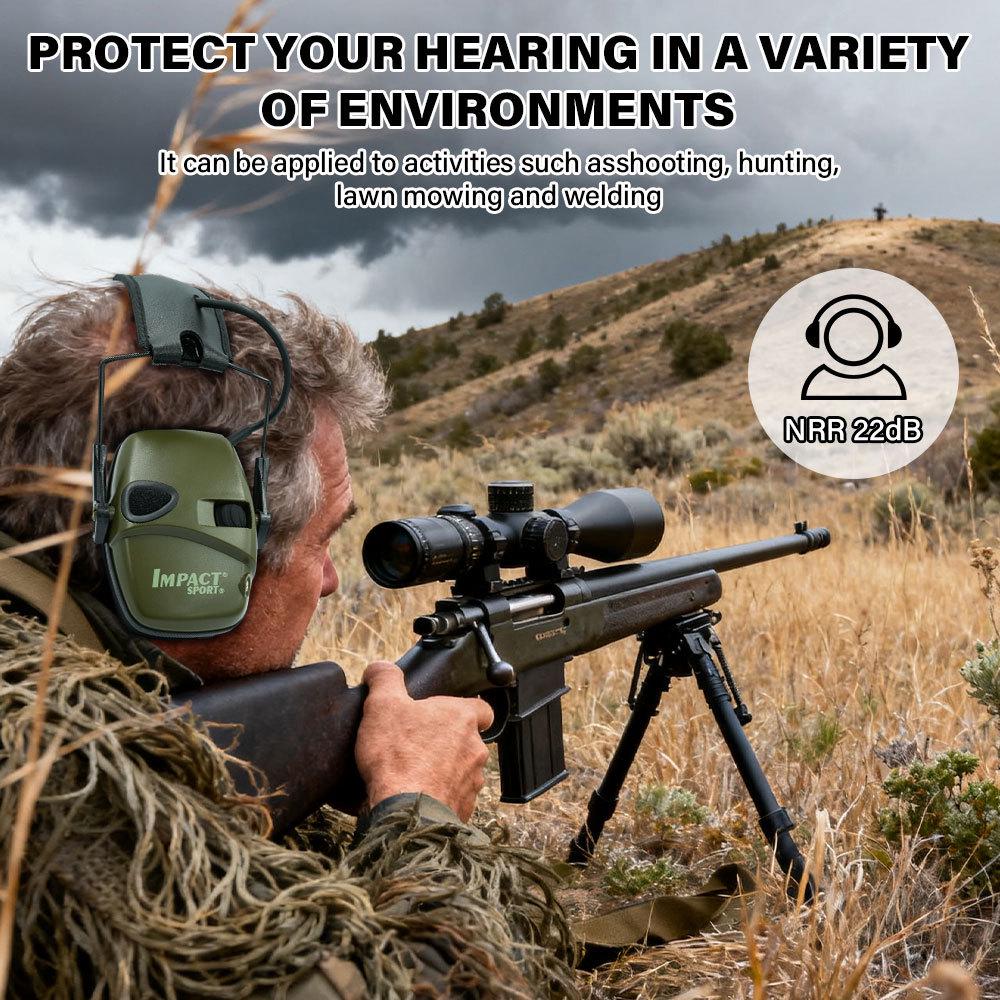 Tactical Noise-Reduction Wired Headset with Earmuffs for Shooting and CS