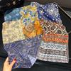 Silk scarves women's spring and summer versatile color hair ties, bags, decorative small scarves, fashionable and advanced sunscreen silk scarves