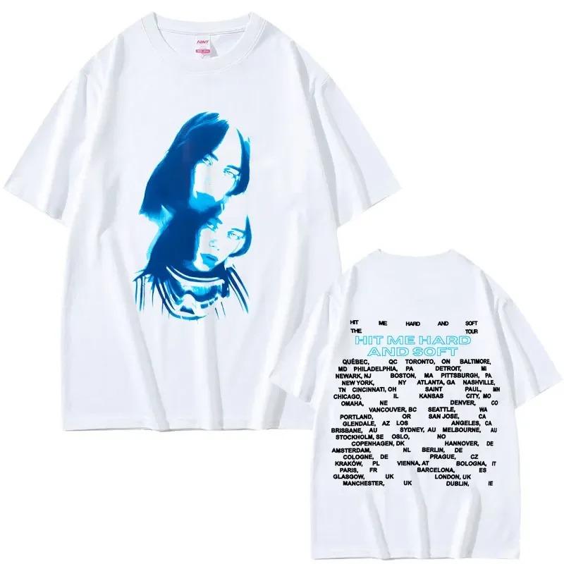 2026 Hit Me Hard and Soft Do You Know To How Bend Same Style Print T-shirts Men Women Fashion Pop Music T Shirts Oversized T-shirt