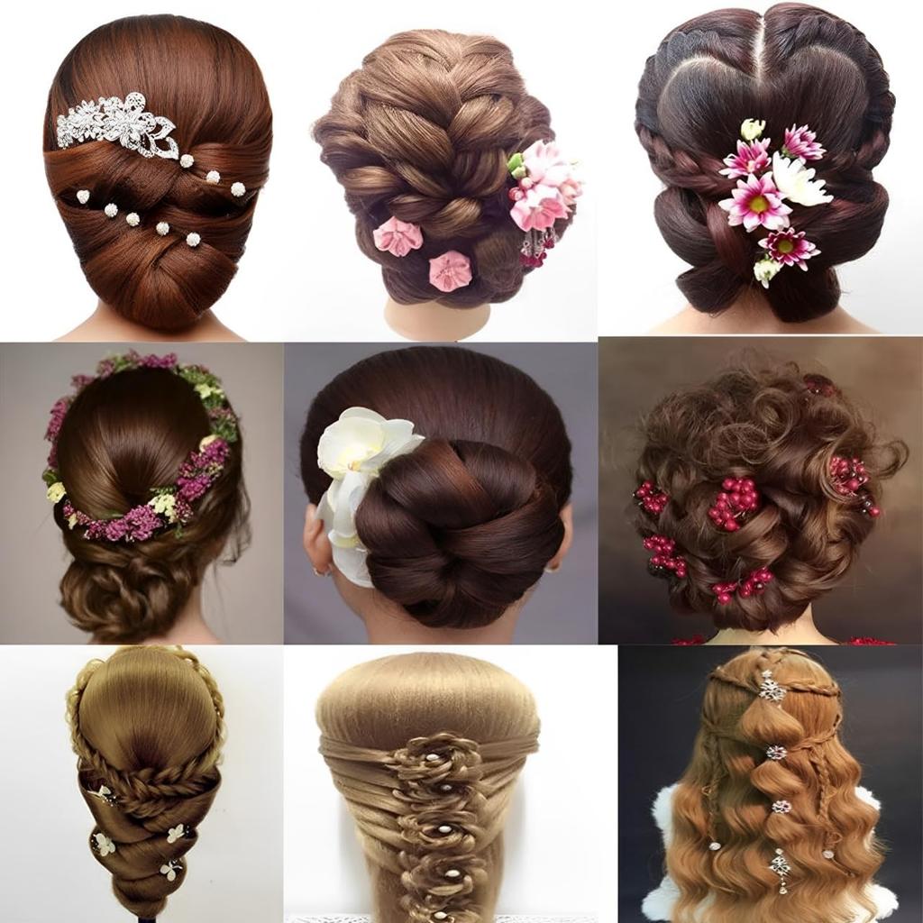 MIMIA Stylist Set, Schneidemannequin, Perücken-Übungskopf, Friseursalon-Mannequin-Puppe, Friseursalon-Hairstylist Flechtübung