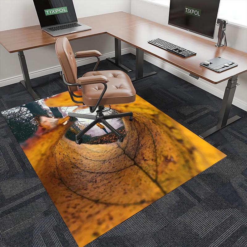 1pc Autumn Leaf Chair Mat - Festival Gift, Seasonal Decor, Office & Home Use.P093