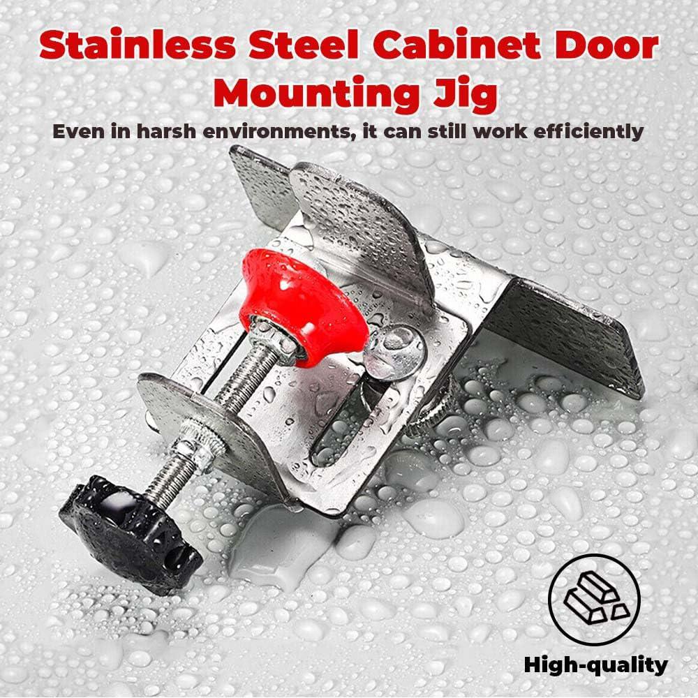 Adjustable Cabinet Door Installation Positioner Stainless Steel Cabinet Locator Mounting Jig Installing Cabinet Doors Tool