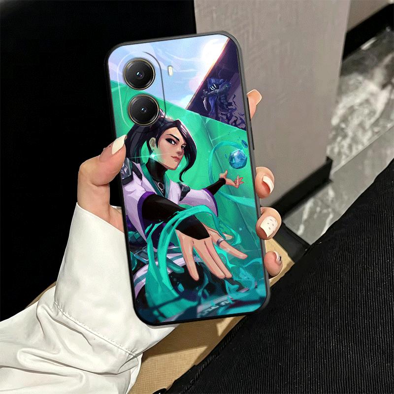 V-Valorant Sage Weiche Handyhülle für Xiaomi Poco X5 X6 X7 X8 Pro Max X3 F7 F8 Ultra M8 M7 M6 M5 Redmi 15 15C 14C 13C 12C X4 F6