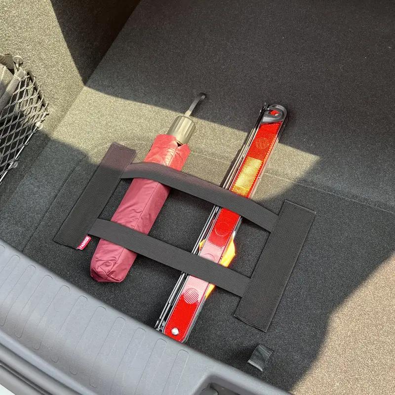 1PCS Car Trunk Debris Fixing Belt Elastic Items Velcro Debris Fixing Storage Belt Black Magic Tape Car Accessories Storage Bag Tape