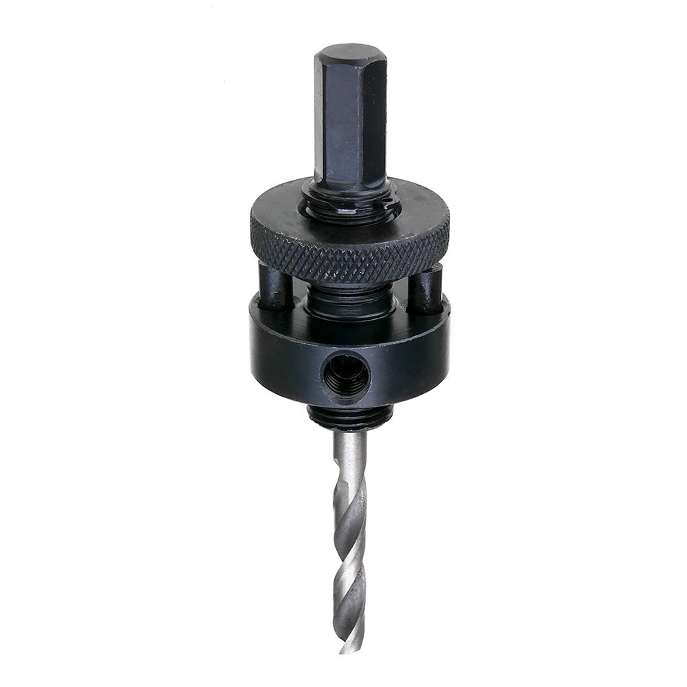 Mandrel with Drill Bit for Arbor Use from 32mm Up To 210mm Diameter with Strong Steel Build for Consistent Drilling Results