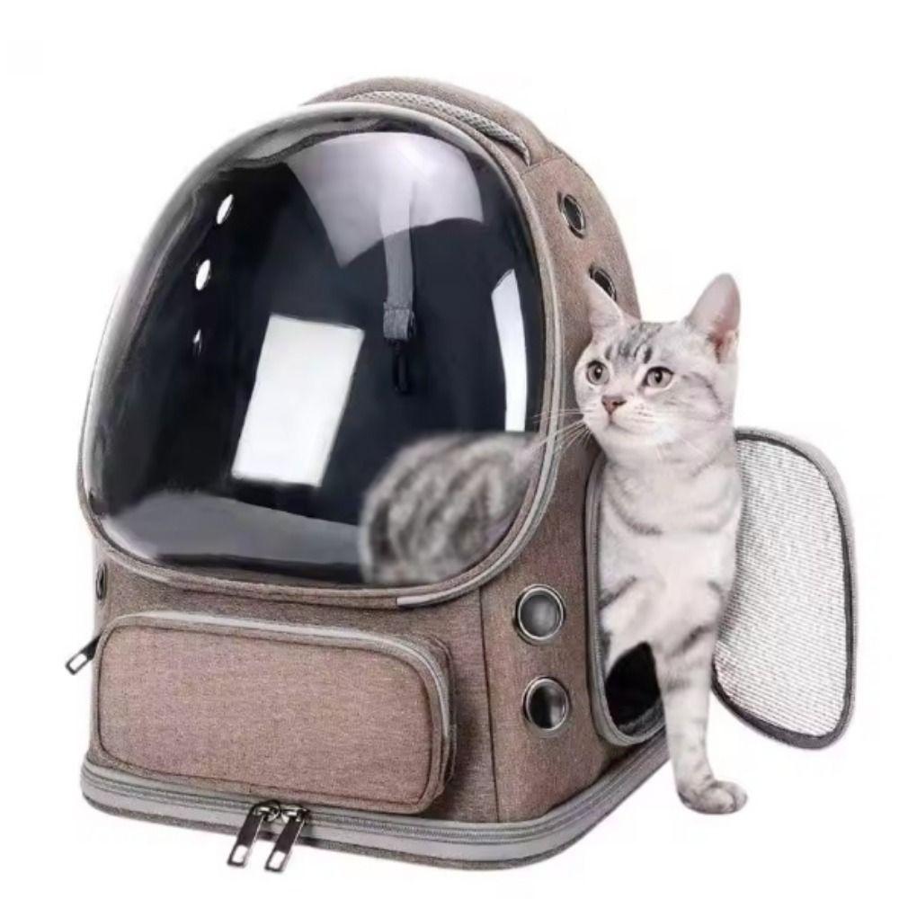 Transparent Pet Carrier Backpack Ventilated Pet Travel Bag Cat Carrying Bag  Outdoor Use