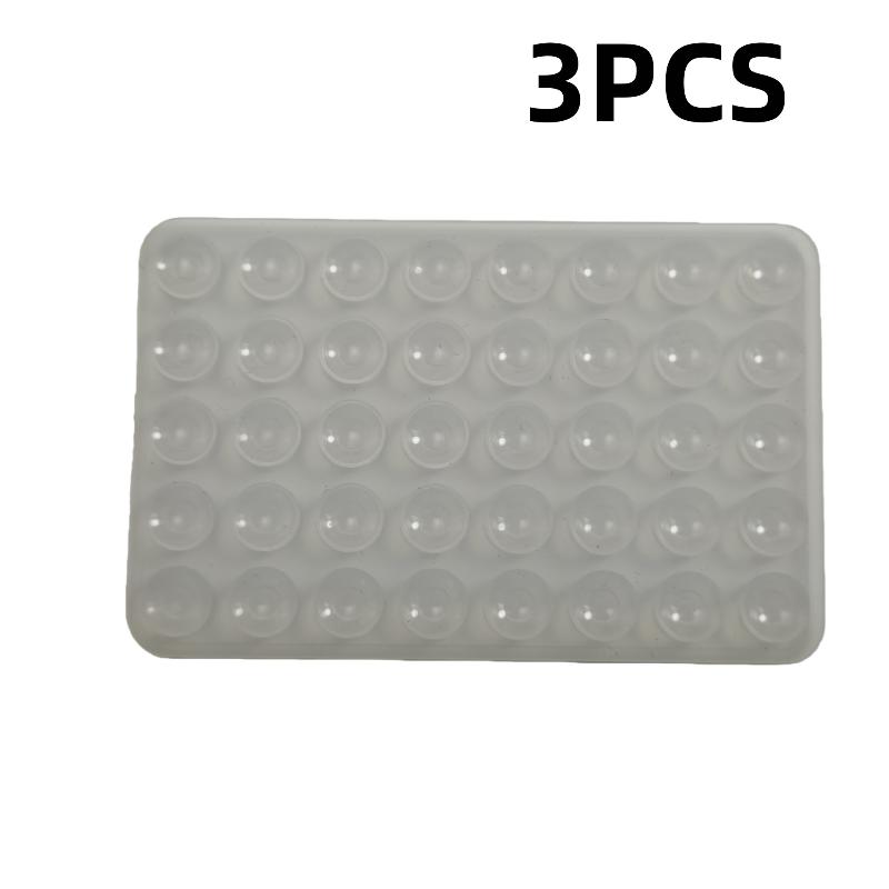 1/3Pcs Mobile Phone Silicone Sucker Pad Double Sided 40 Suction Cup Phone Holder Detachable Anti-slip Fixture