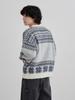 Cohen Washable Fair Isle Crew Neck Knit 75306460071 6970 DK.GREEN(69) L