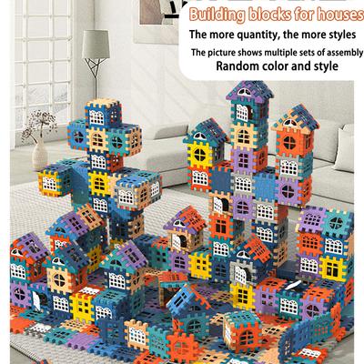 Children'S Stem Plastic Building Blocks Sturdy and Safe Structure for Educational and Creative Games