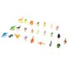 24 PCS Dinosaur Figurines Real Details Plastic Interactive Play Set of Dinosaur Toys for Toddlers