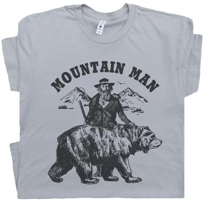 Mountain Man T-Shirt Country-Musik-Tee Popcorn Sutton Moonshine Grizzly Adams