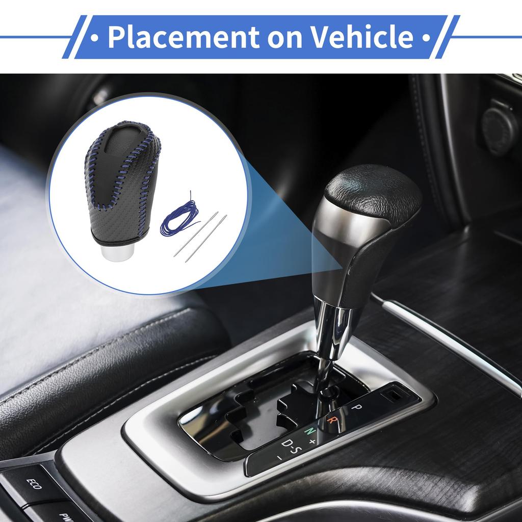 VekAuto Gear Shift Knob Cover for Volkswagen Taos Artificial Leather 2022-2023 (1pc) - Anti-Slip