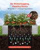 Galvanized Raised Garden Bed, 2400 X 1200 X 620 Mm, Rectangular Metal Planter Box Kit Outdoor, Bottomless Elevated Planting Box with Gloves, Alu-Zinc,
