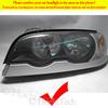 For BMW 3 Series E46 Sedan Facelift 2001-05 Halogen Headlight Crystal DTM Style LED Angel Eyes Light White and Yellow Turn Light