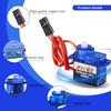 RCmall 5pcs SG90 9g Servo, Mini Gear Micro Servo Motor Kit for RC Plane Helicopter/RC Robot Arm