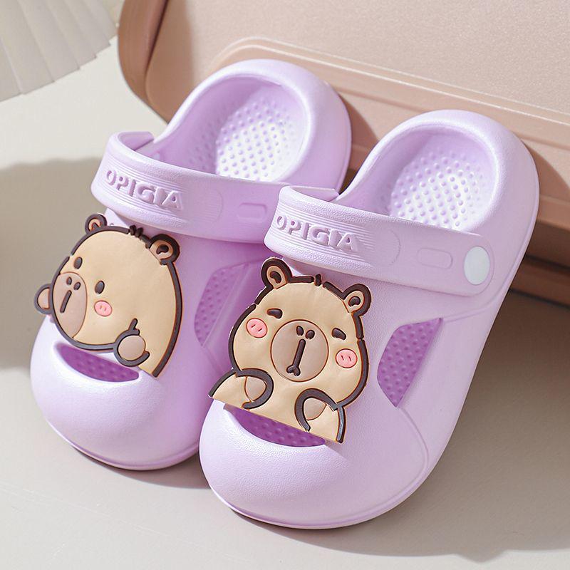 Summer Cartoon Cute Girls' Slippers, Non-Slip Soft Sole for Indoor/Bath Use