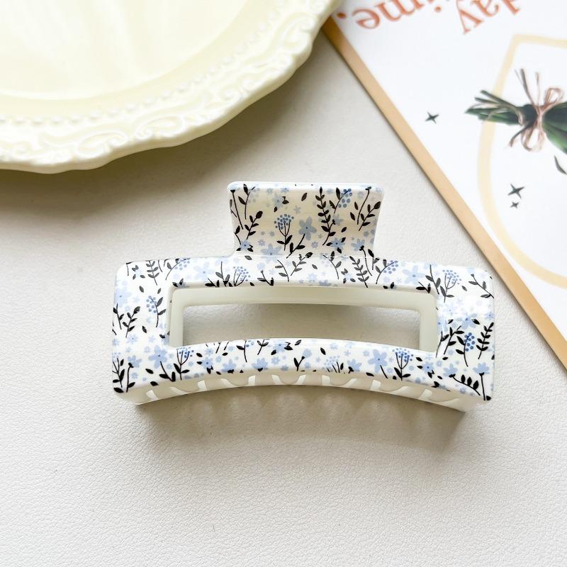 

Color UV-printed Checkerboard Hair ClipsCandy-colored Gripper Clips Shark Clips Girl s Hair AccessoriesHair Grips ABS