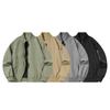 Mens Flight Jacket Casual Loose Baseball Coat Windproof Waterproof Stand Collar Sport Outerwear