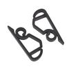 200 Pcs Xmas Light Clip Black Plastic Weather Proof Holiday Gutter Hook Clip for String Lights Decorations