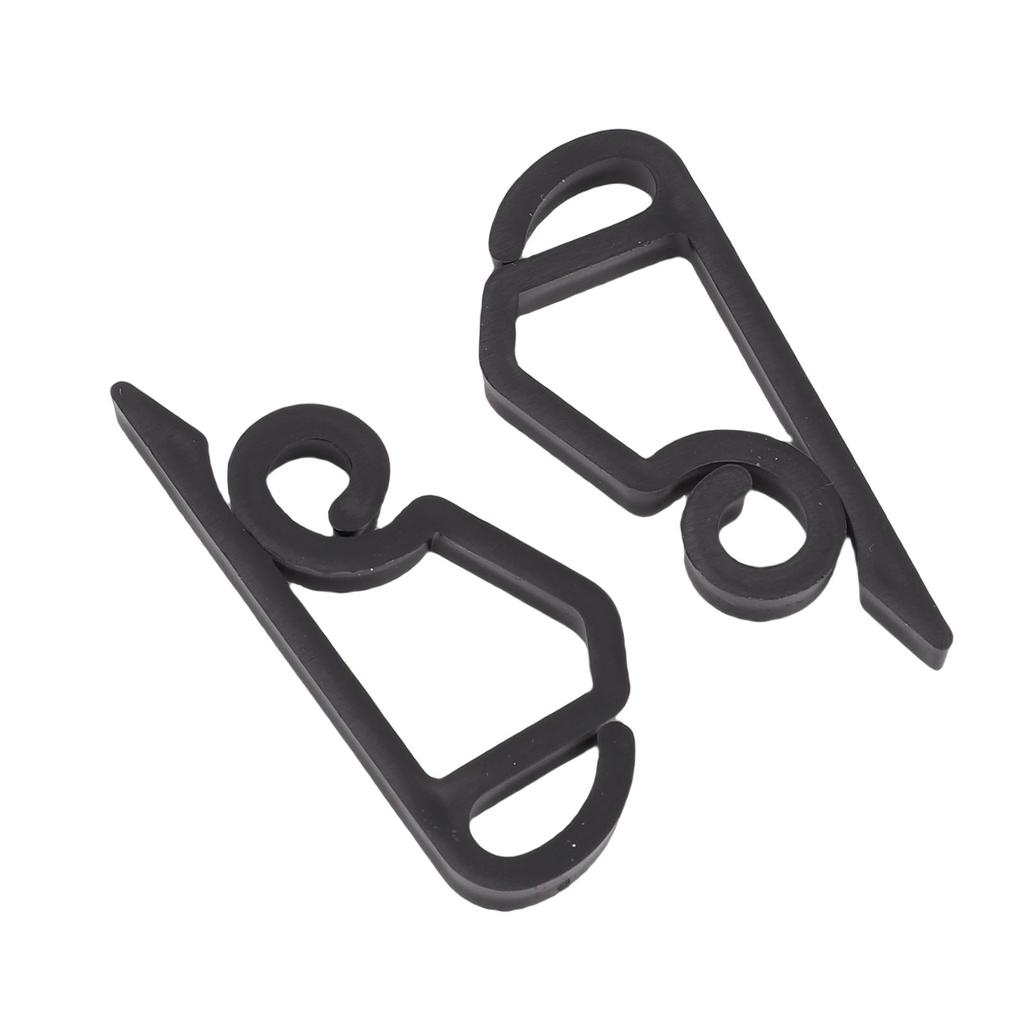 200 Pcs Xmas Light Clip Black Plastic Weather Proof Holiday Gutter Hook Clip for String Lights Decorations