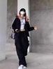 Women's Retro Hip Hop Wide-Leg Workwear Pants