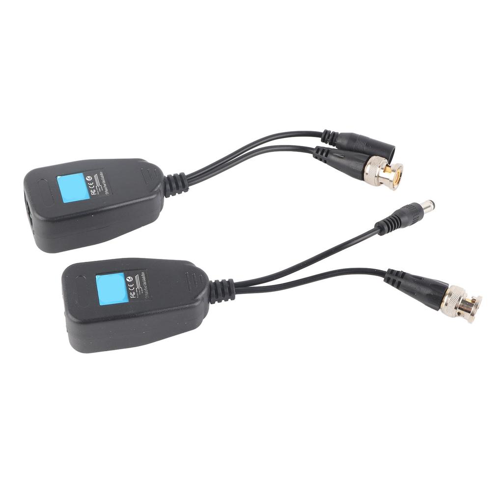 1 Pair Passive CCTV Coax BNC Video Power Balun Transceiver To RJ45 Connector