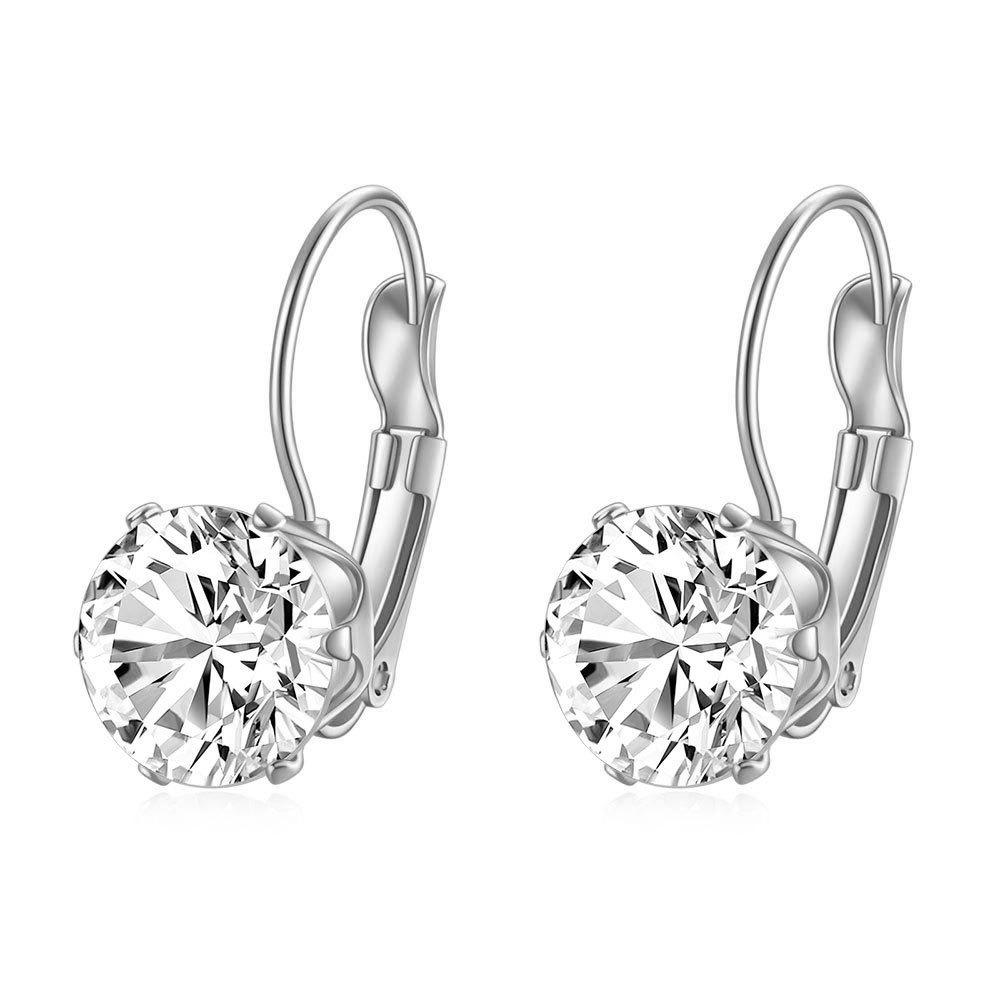 Französische Vintage Zirkon Ohrringe Damen Persönlichkeit High-End Ohrdekoration Metall Elektrischer Kreis Design