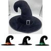 Velvet Witch Hat Red Witch Costume Accessory For Halloween Party