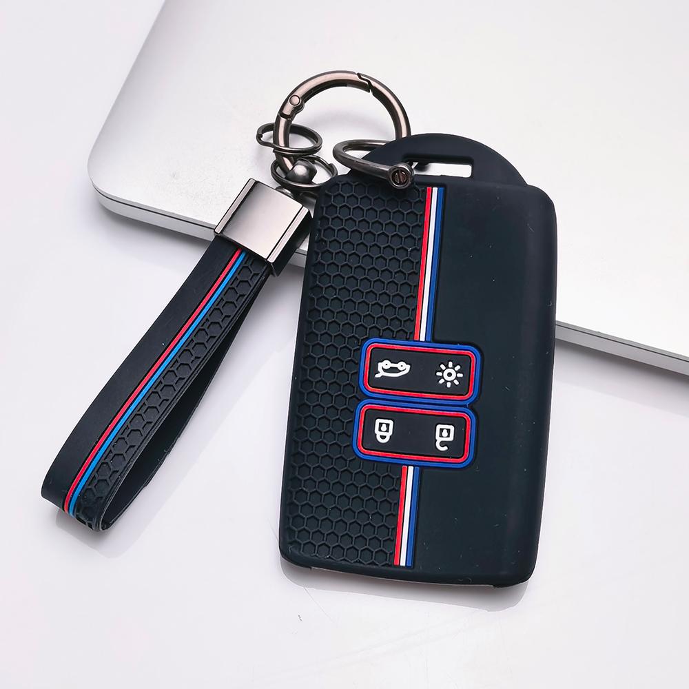 Key Case Cover for Renault Koleos Kadjar Megane Talisman Espace Scenic Grand with Keychain Anti-Scratch Guard Shockproof Protection чёрный