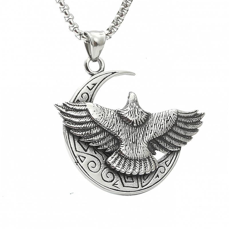 Light Luxury High-end Titanium Steel Jewelry Men's Eagle Necklace
