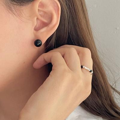 Other Other Onyx 10mm Earrings