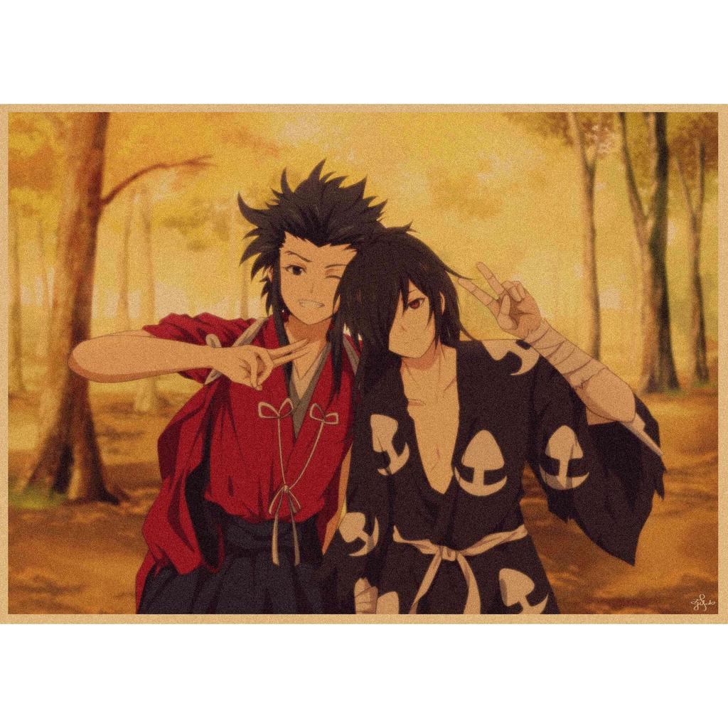 Retro Dororo Anime Poster - Vintage Kraft Paper Wall Art