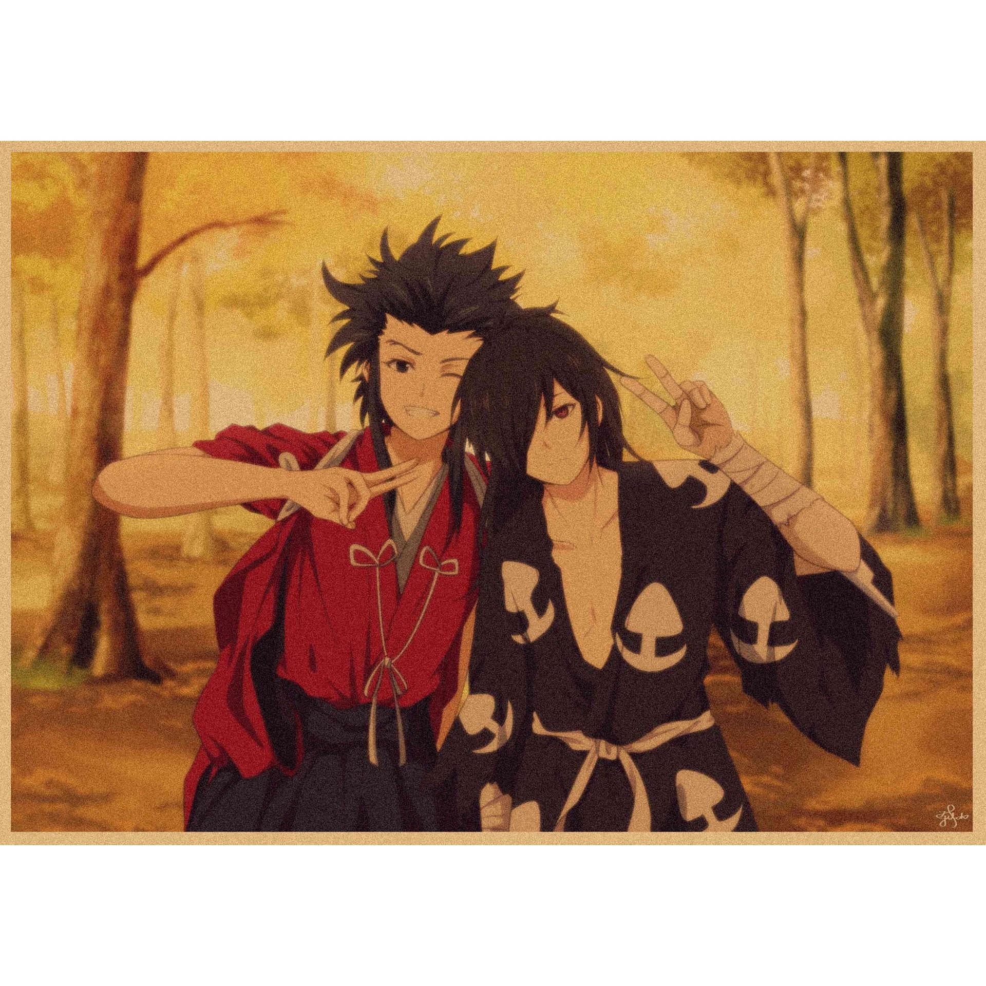

Dororo Retro Japanese Anime Kraft Paper Poster - Decorative Wall Art Mural 29.7X42cm (A3 size)