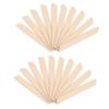 20pcs Quadrangle Shape Wooden Wax Sticks Wax Spatulas Applicator Hair Removal Tool