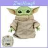 Realistic 11in Yoda Baby Grogu Plush Doll Replica From Star Wars Mandalorian