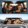 Monkey Drive Car SunShade Windshield Funny Sun Shade Foldable UV Ray Sun Visor Protector Sunshade For Front Window