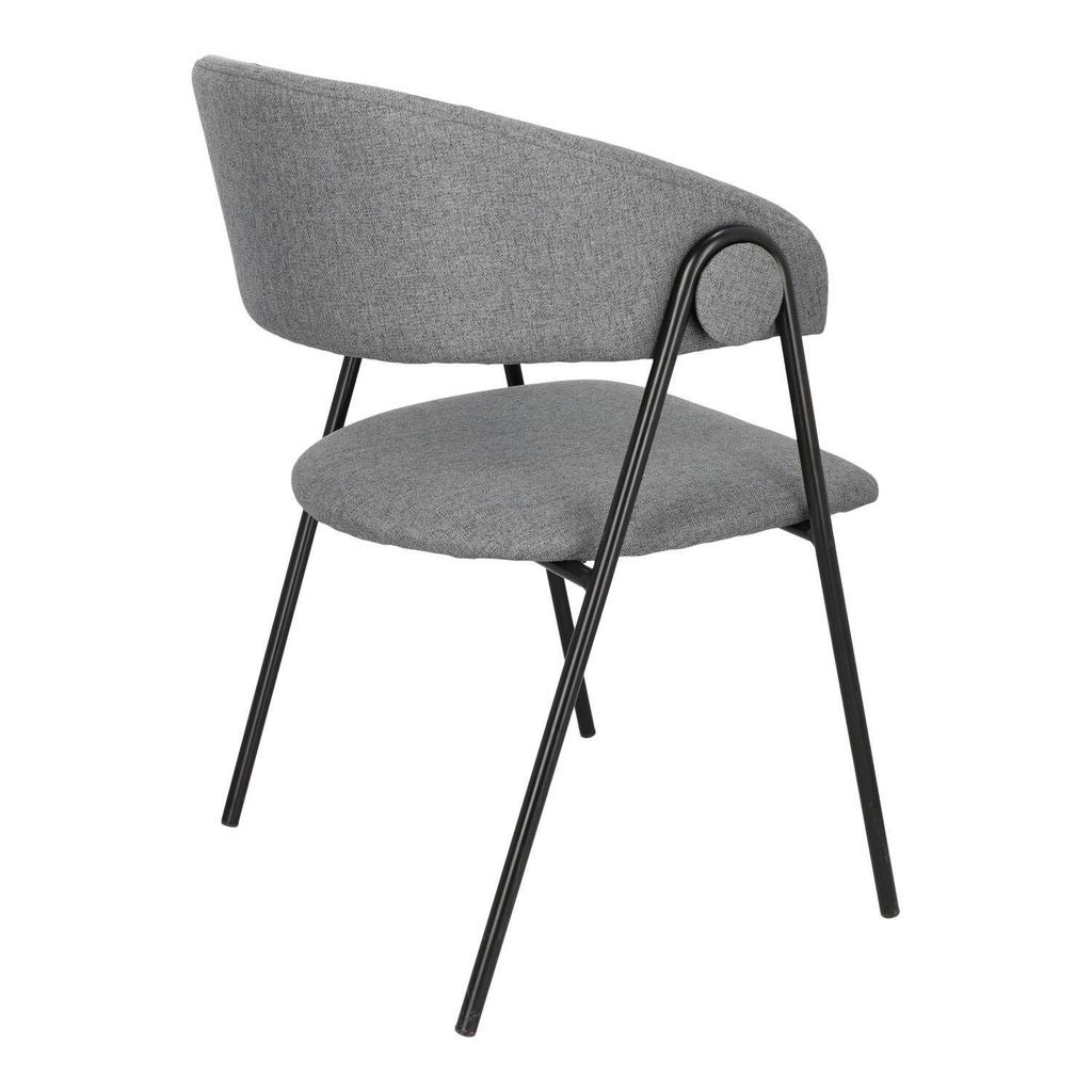 Larisa GRAY UPHOLSTERED CHAIR, minimalist