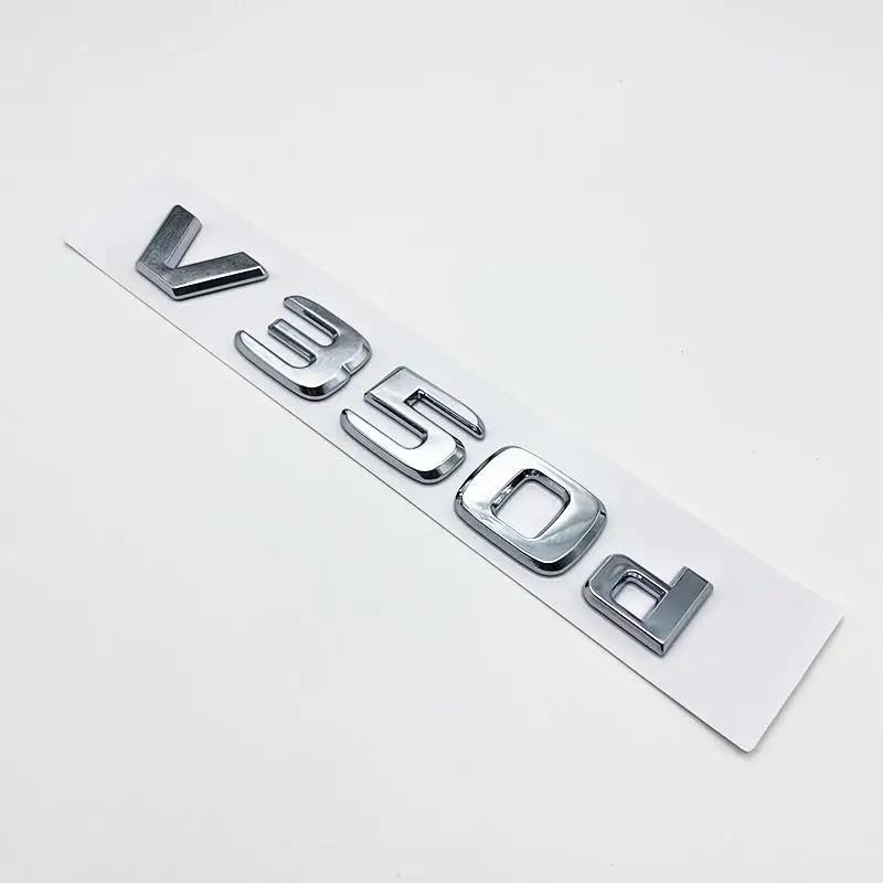 CXGSL1 3D Letters V200d V220d V250d V300d V350d ABS Emblem for Mercedes Benz V Class Car Fender Badge Trunk Nameplate Logo Sticker