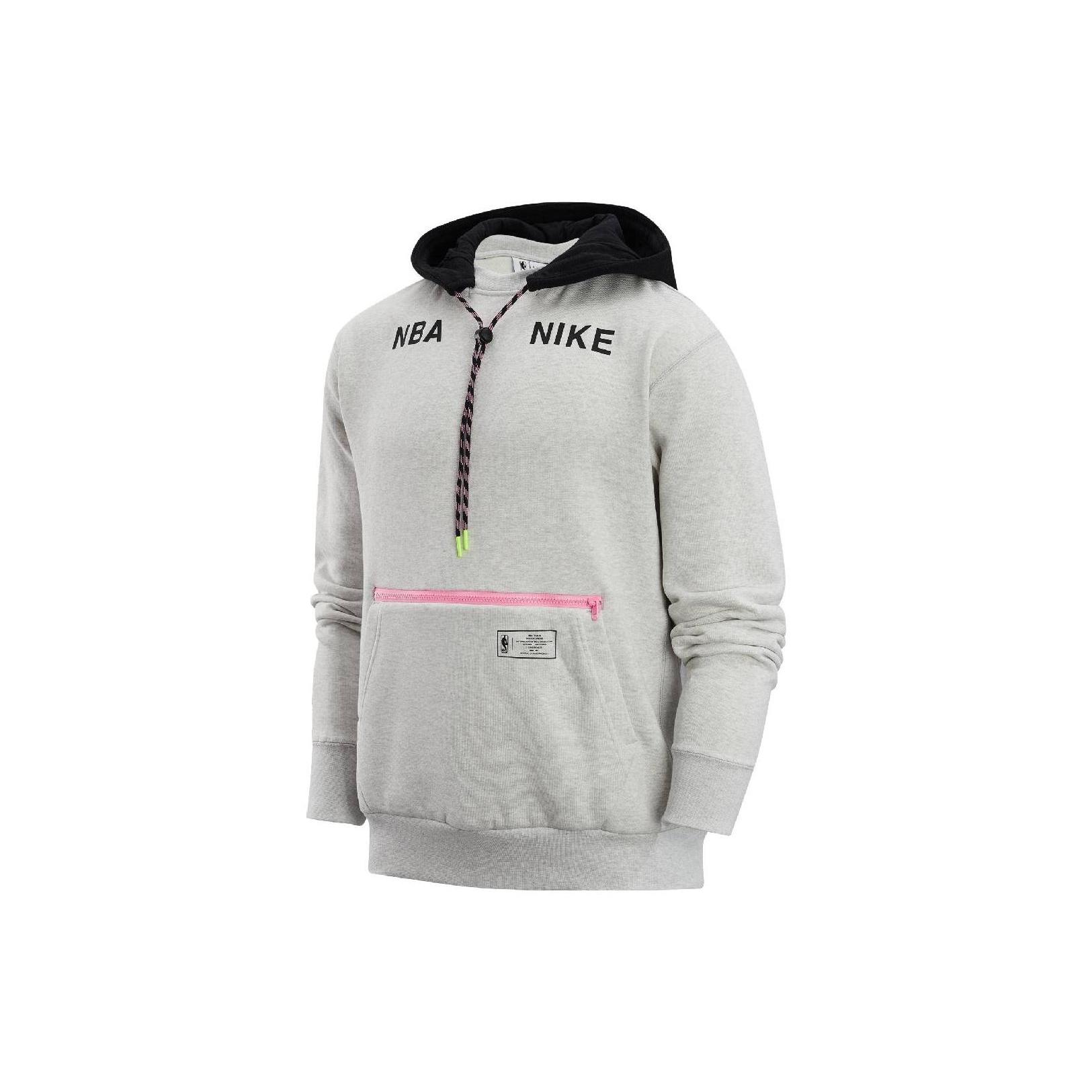 Nike NBA Courtside Hooded Jacket Grey Men s DR9084-025 L