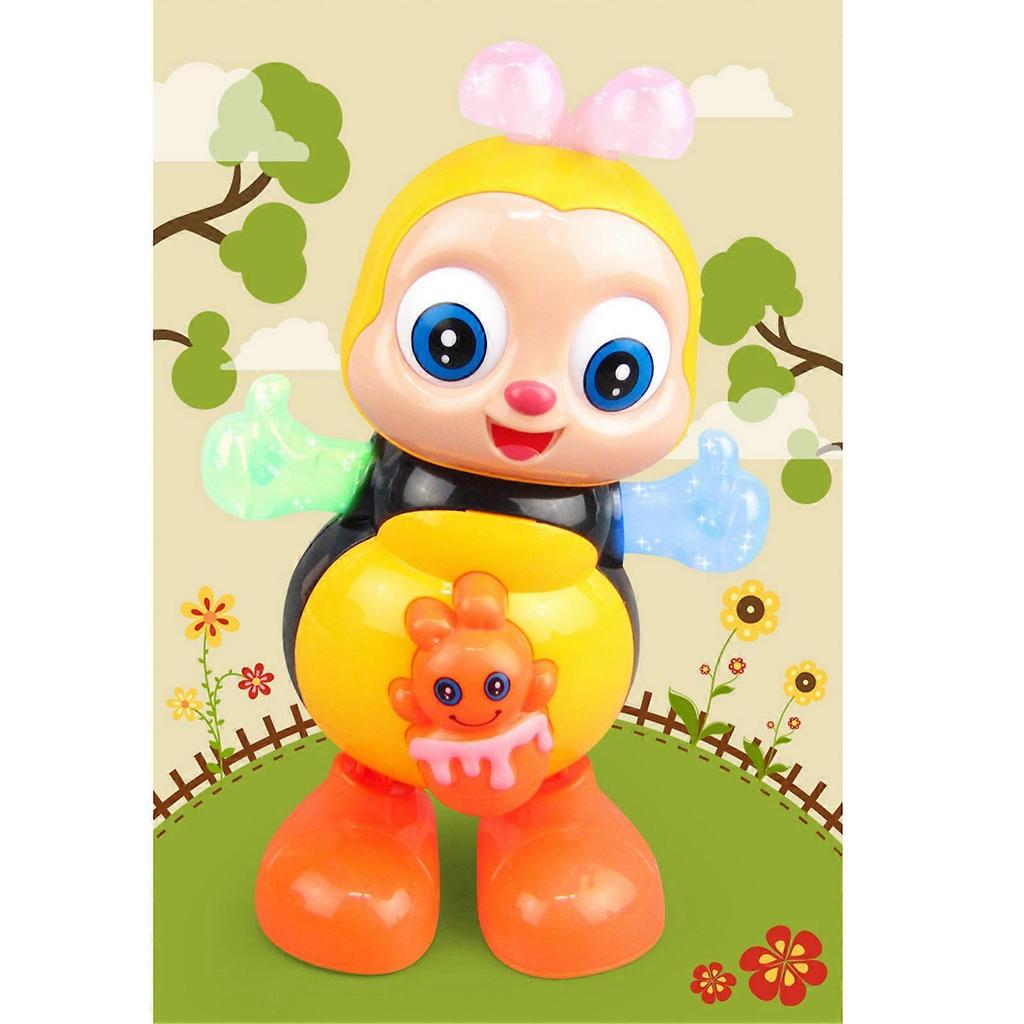 Dancing Singing Toy Electric Light Cute Cartoon Bee Appearance Interesting Children Music Lighting Toy