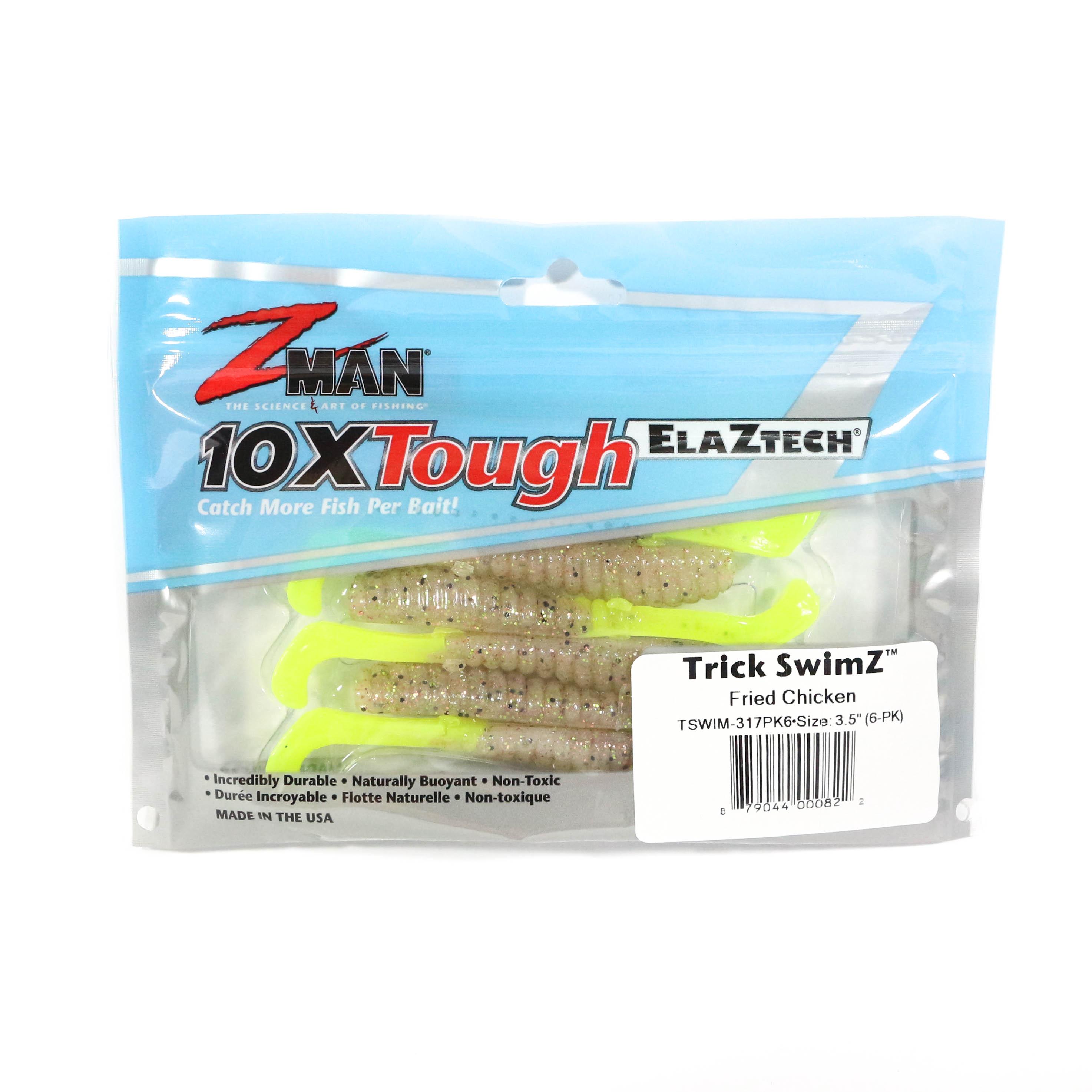 

Zman Soft Lure Trick SwimZ 3,5 дюйма, 6 шт. в упаковке, жареная курица (0822)