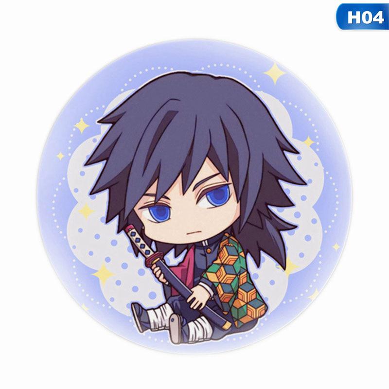 Demon Slayer Anime Abzeichen – Cosplay Brosche, Ca. 5,8 Cm, Aus Weißblech/PVC