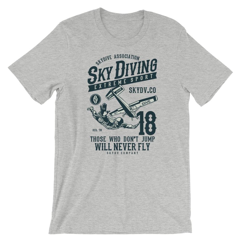 

Sky Diving T-Shirt. 100% Cotton Premium Tee NEW XL